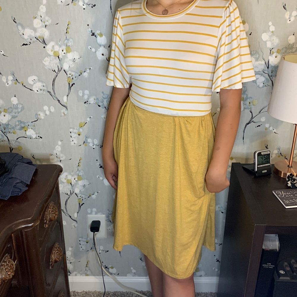 Yellow sun dress